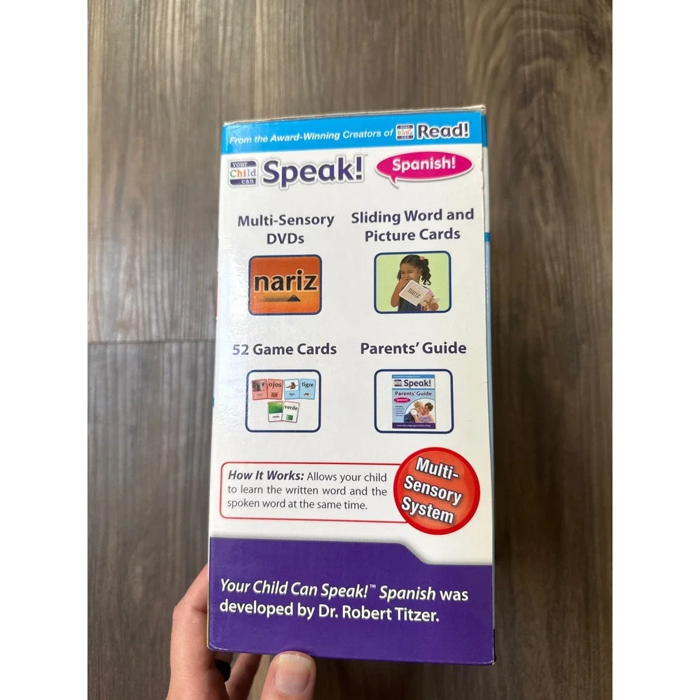 Your Child Can Speak! Spanish Language System Kids Ages 1-7 Multi-Sensory DVDs